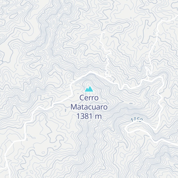 Map of Cerro Matacuaro