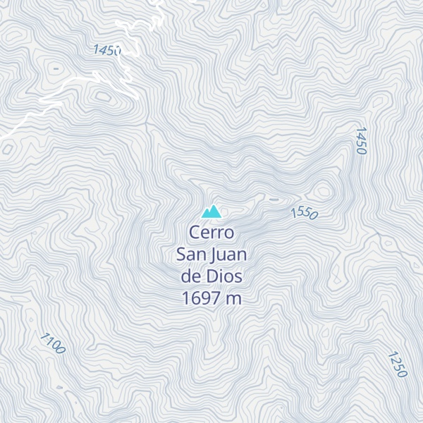 Map of Cerro San Juan de Dios