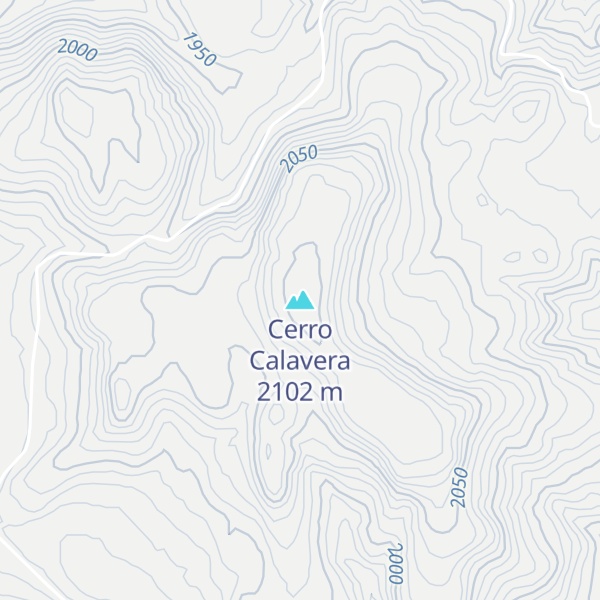 Map of Cerro Calavera