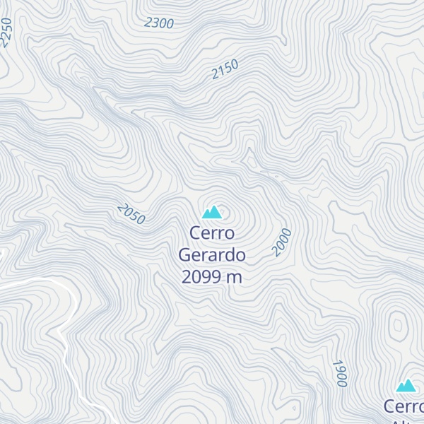 Map of Cerro Gerardo