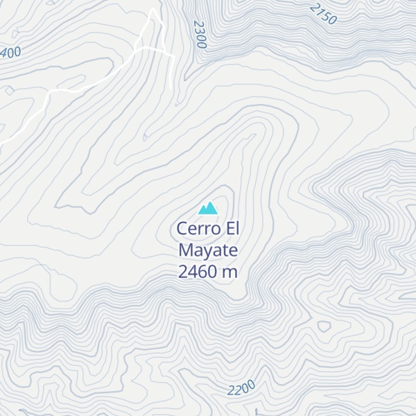 Map of Cerro El Mayate