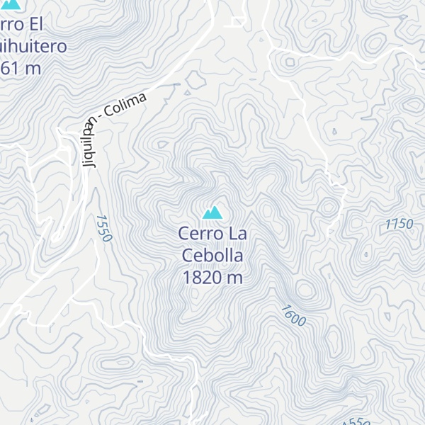 Map of Cerro La Cebolla