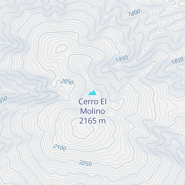 Map of Cerro El Molino