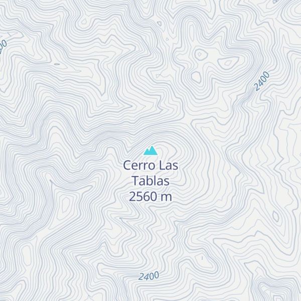 Map of Cerro Las Tablas