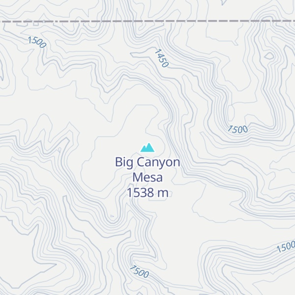 Map of Big Canyon Mesa