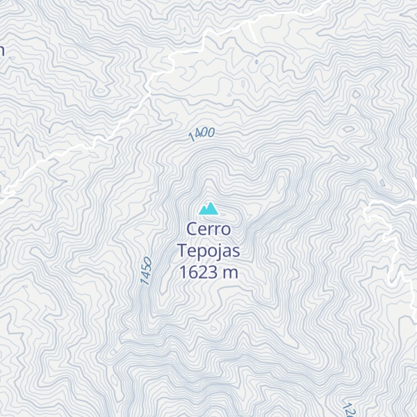 Map of Cerro Tepojas