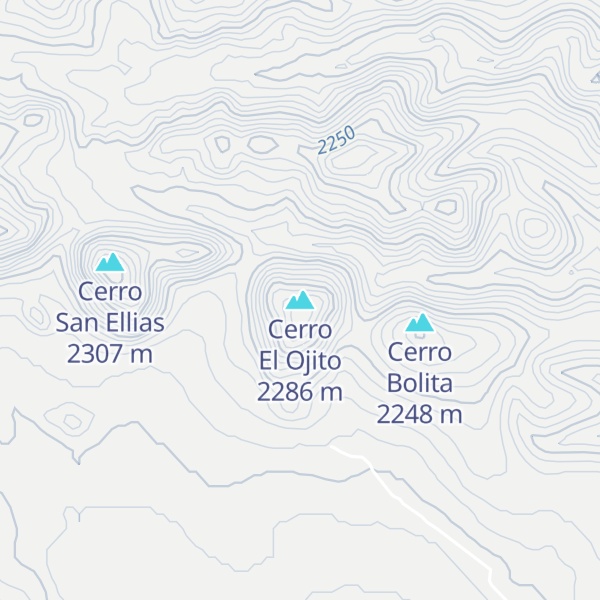 Map of Cerro El Ojito