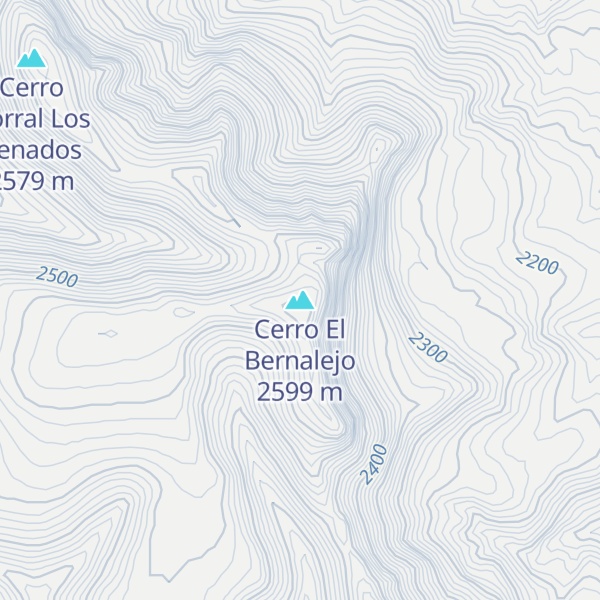Map of Cerro El Bernalejo
