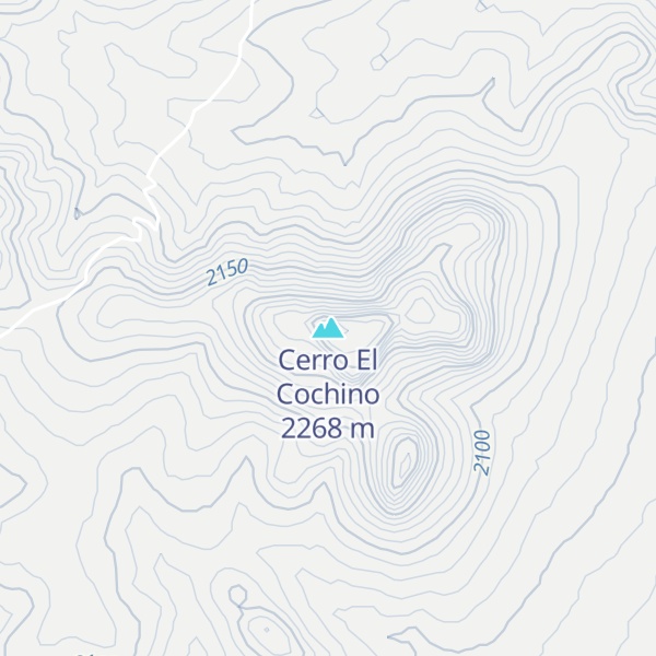 Map of Cerro El Cochino
