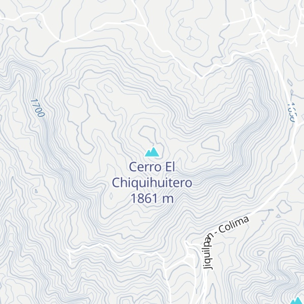 Map of Cerro El Chiquihuitero