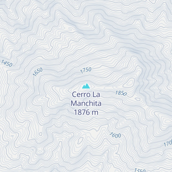 Map of Cerro La Manchita