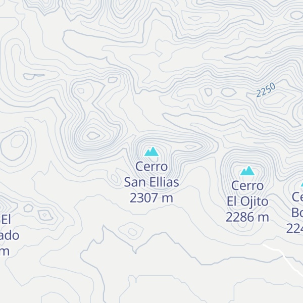 Map of Cerro San Ellias