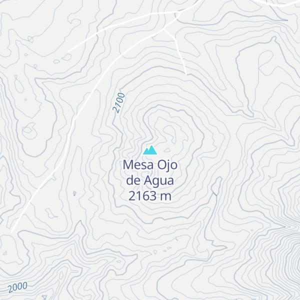 Map of Mesa Ojo de Agua
