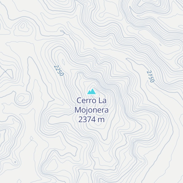 Map of Cerro La Mojonera