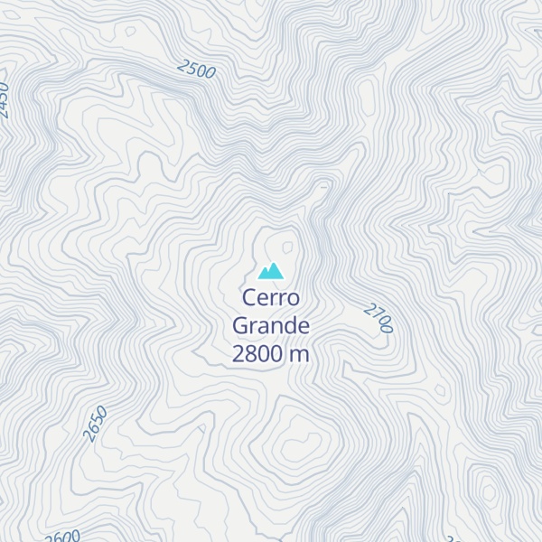 Map of Cerro Grande
