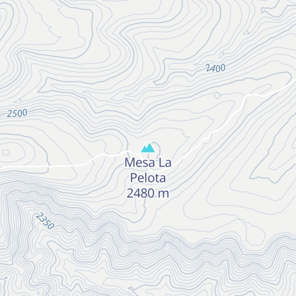 Map of Mesa La Pelota