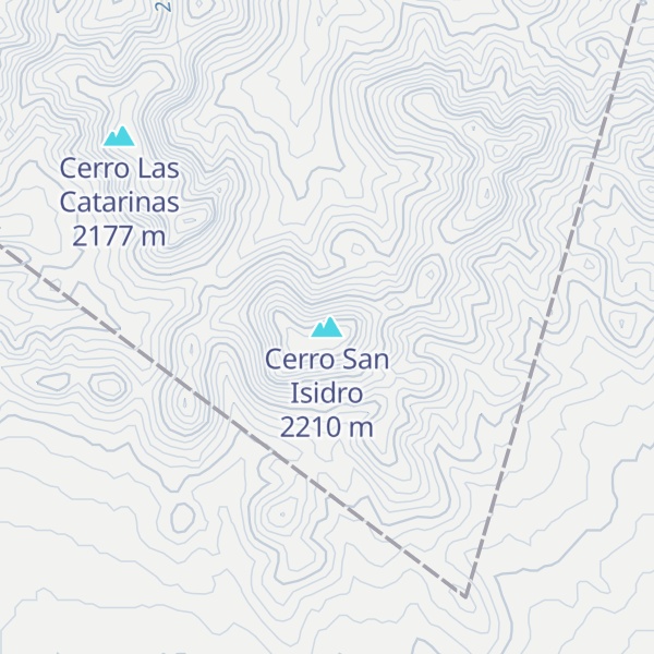 Map of Cerro San Isidro