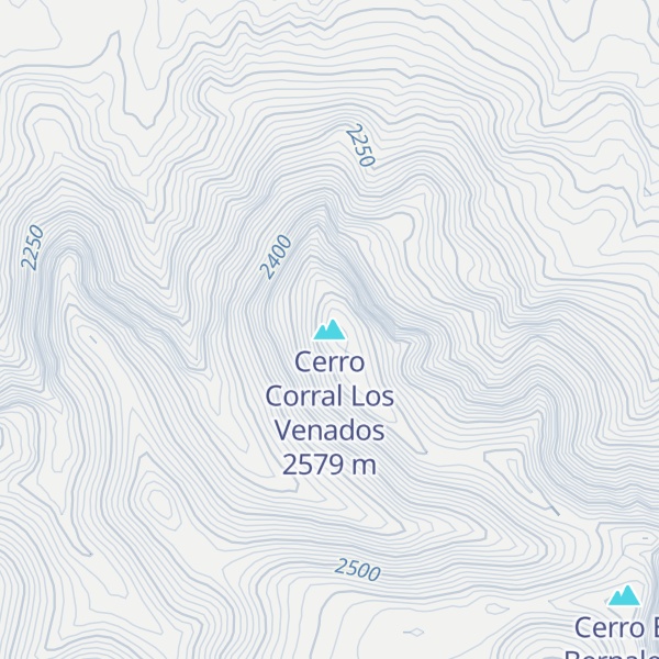 Map of Cerro Corral Los Venados