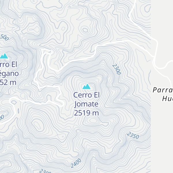 Map of Cerro El Jomate