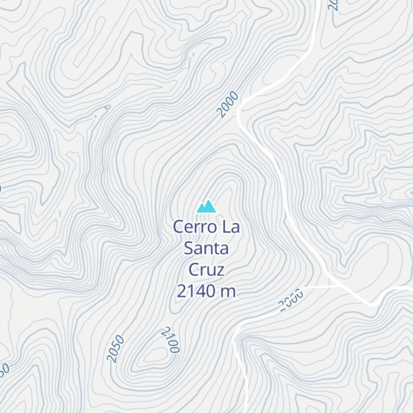 Map of Cerro La Santa Cruz