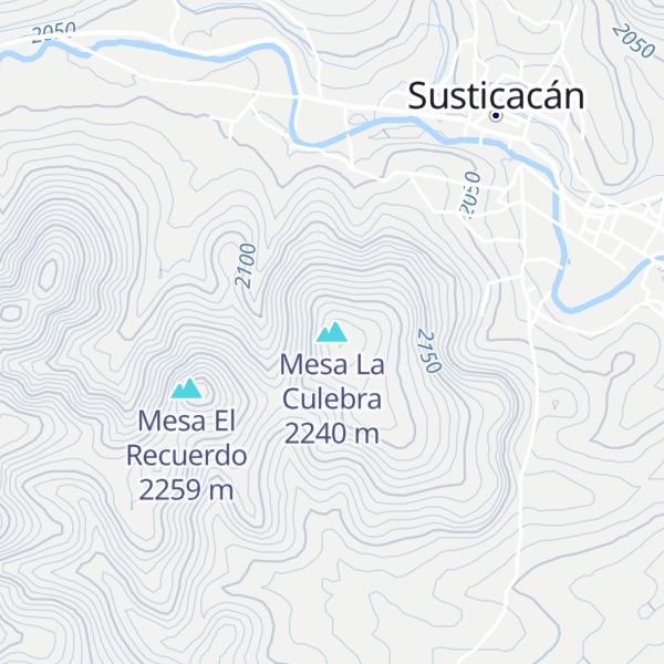 Map of Mesa La Culebra