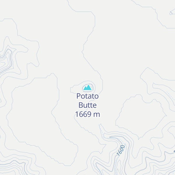 Map of Potato Butte