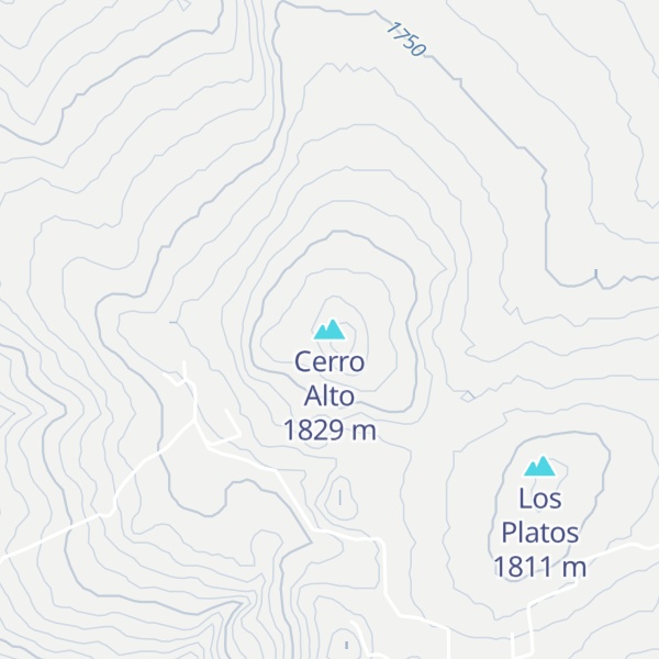 Map of Cerro Alto