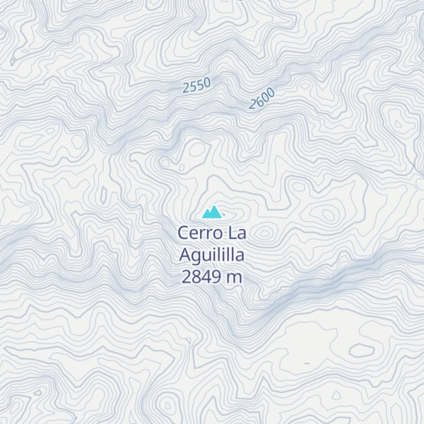 Map of Cerro La Aguililla