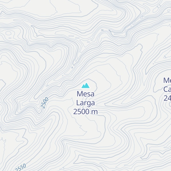 Map of Mesa Larga