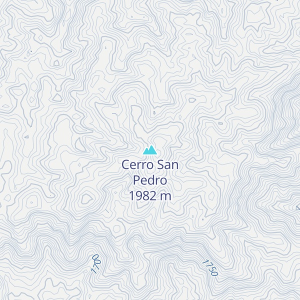 Map of Cerro San Pedro