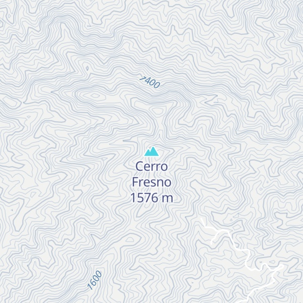 Map of Cerro Fresno