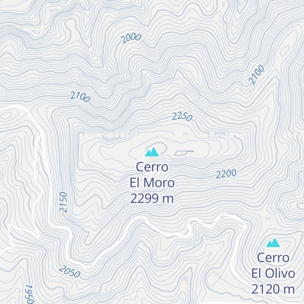 Map of Cerro El Moro