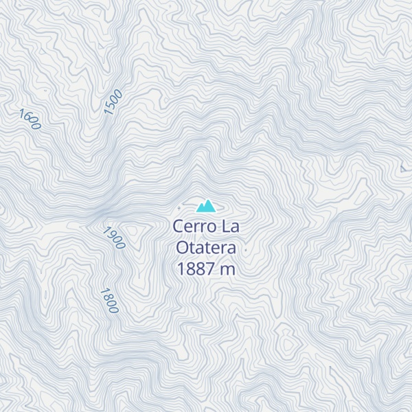 Map of Cerro La Otatera