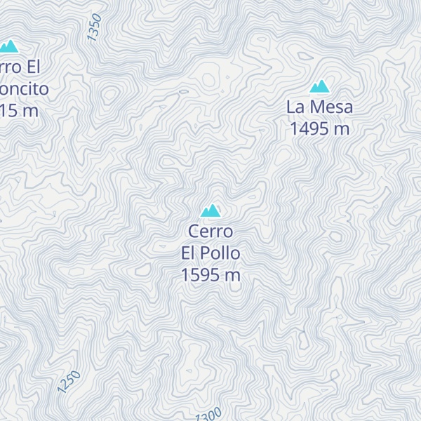 Map of Cerro El Pollo