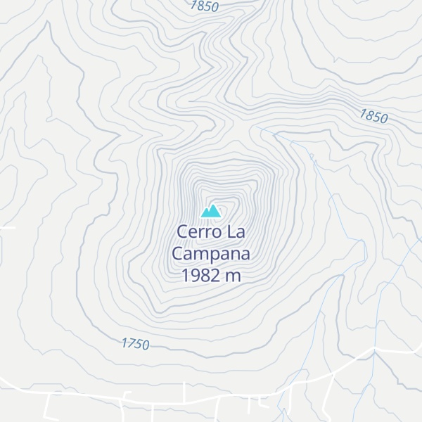 Map of Cerro La Campana