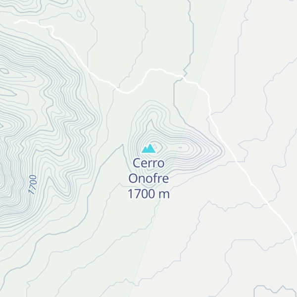 Map of Cerro Onofre