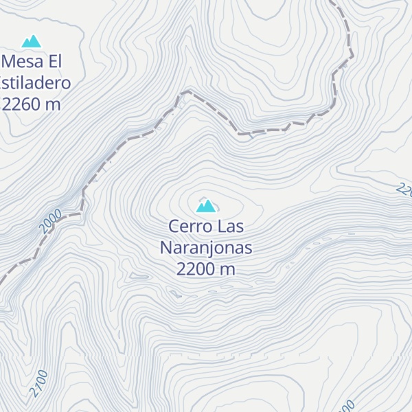 Map of Cerro Las Naranjonas