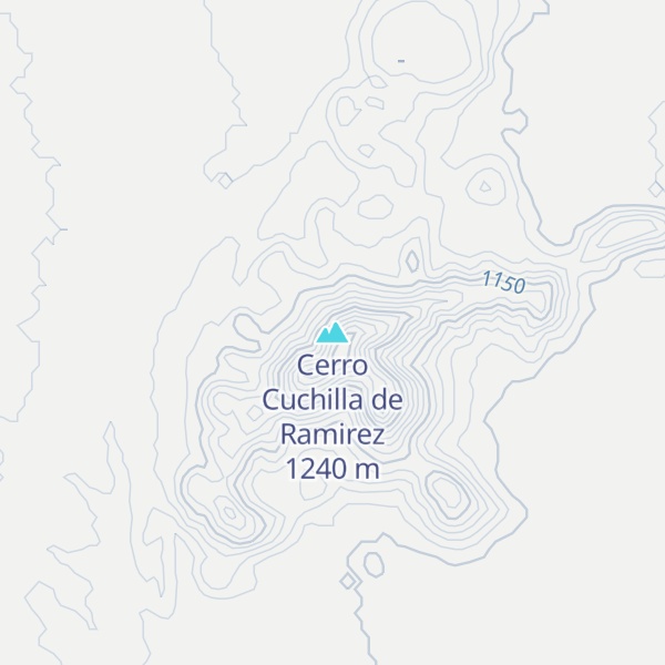 Map of Cerro Cuchilla de Ramirez