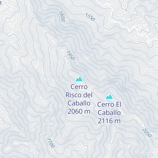 Map of Cerro Risco del Caballo