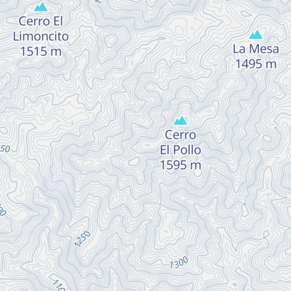 Map of Cerro El Chivero