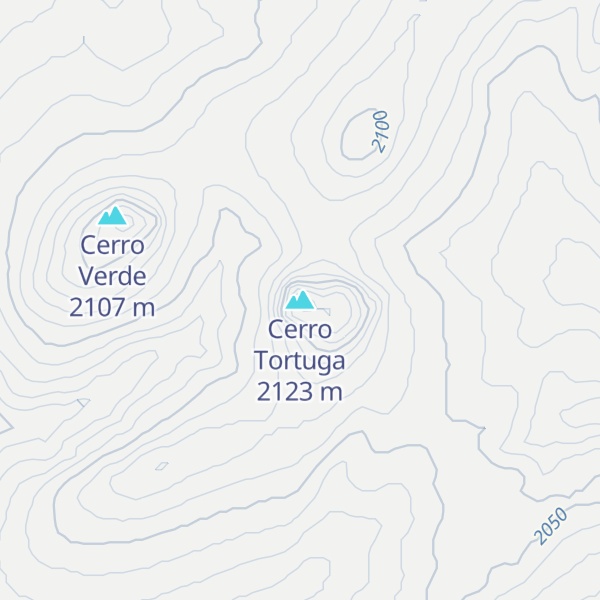 Map of Cerro Tortuga