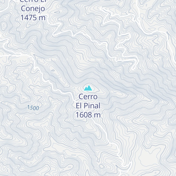Map of Cerro El Pinal