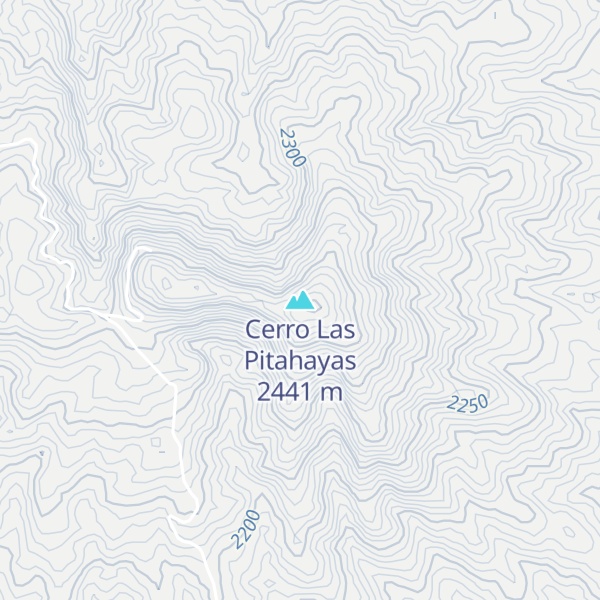 Map of Cerro Las Pitahayas