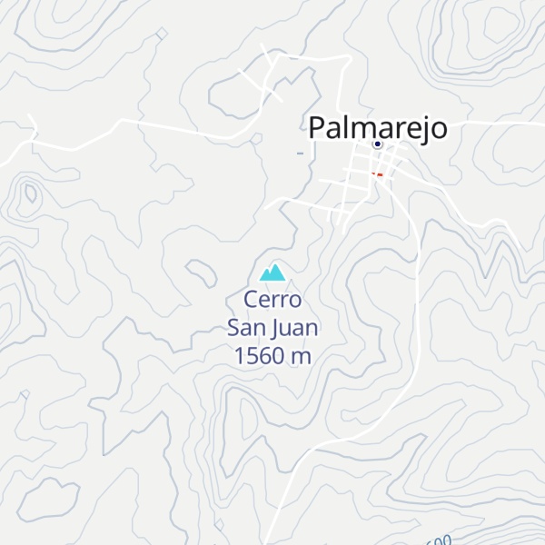 Map of Cerro San Juan