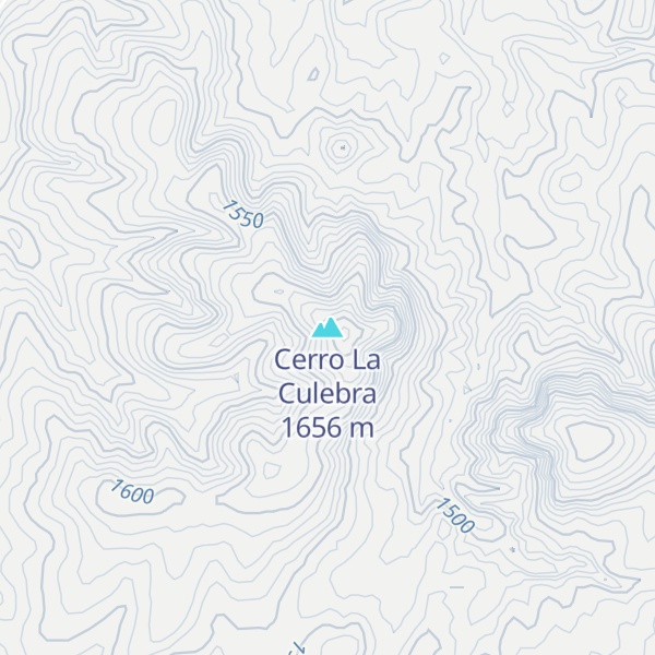 Map of Cerro La Culebra