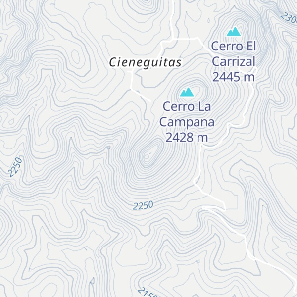 Map of Cerro El Aguila