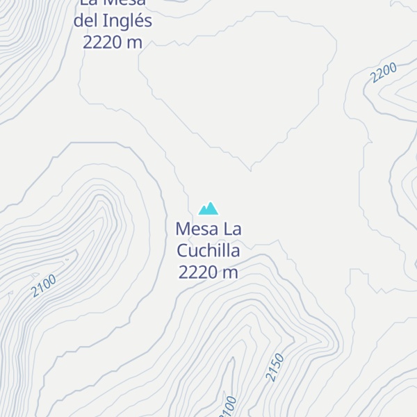 Map of Mesa La Cuchilla