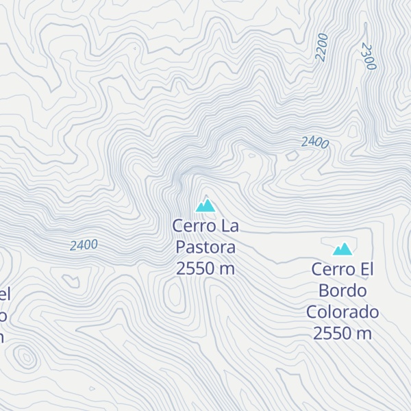 Map of Cerro La Pastora