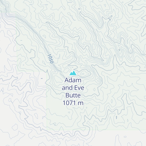 Map of Adam and Eve Butte