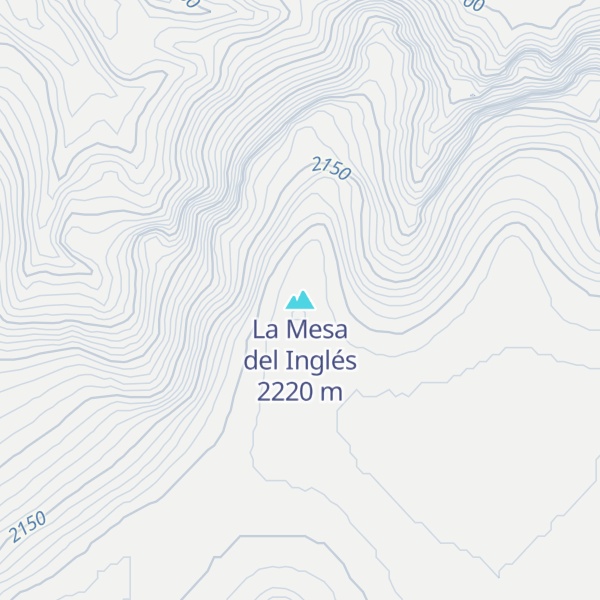 Map of La Mesa del Inglés